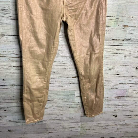 Lucky  Brand Charlie Skinny Jeans size 4/27 gold brown - Picture 2 of 9